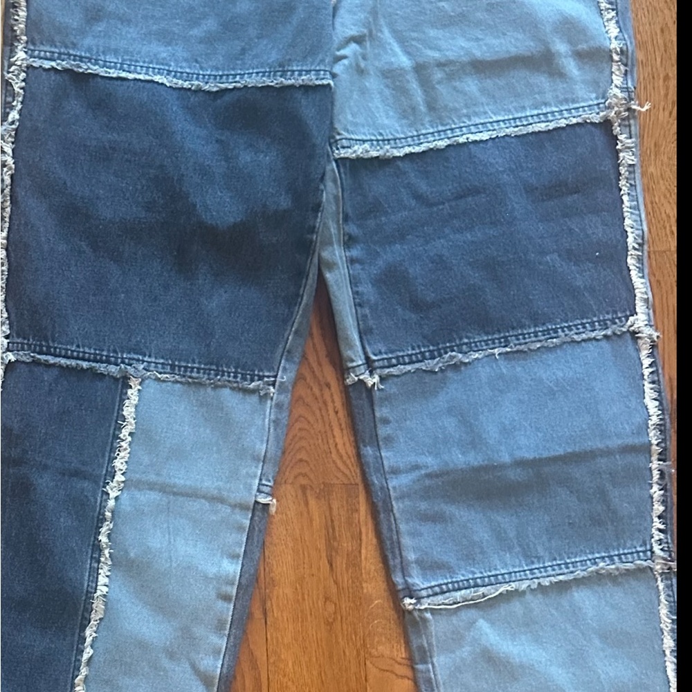 Patchwork Denim Jeans